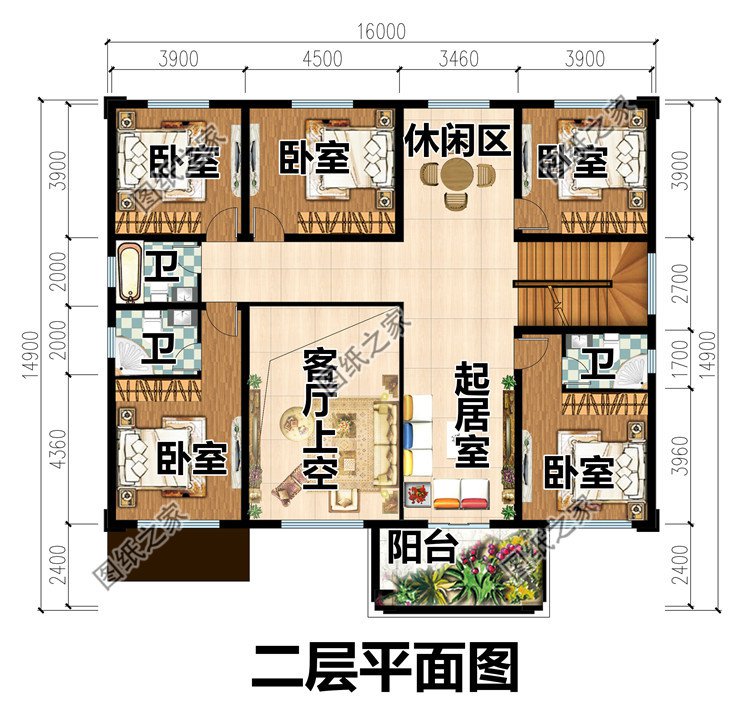 農(nóng)村四間三層豪華別墅設(shè)計(jì)