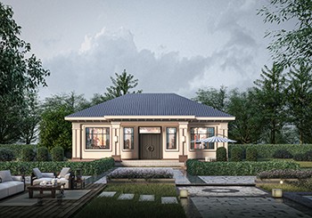 110平米一層小別墅設(shè)計(jì)方案，布局四室兩廳一廚兩衛(wèi)