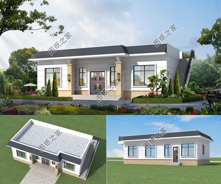 一層戶型養(yǎng)老房效果圖