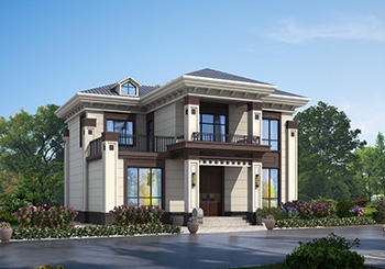 實(shí)用型二層別墅設(shè)計(jì)方案，占地120平米簡(jiǎn)單大方最耐看