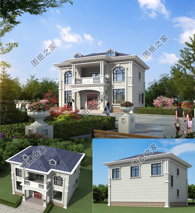 農(nóng)村二層別墅設計方案效果圖