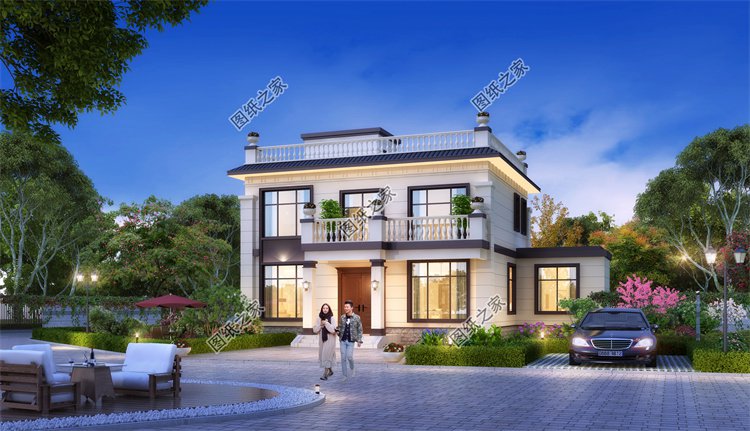 現(xiàn)代風(fēng)二層別墅效果圖設(shè)計(jì)案例