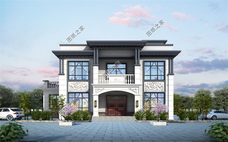 現(xiàn)代風(fēng)二層別墅效果圖設(shè)計(jì)案例