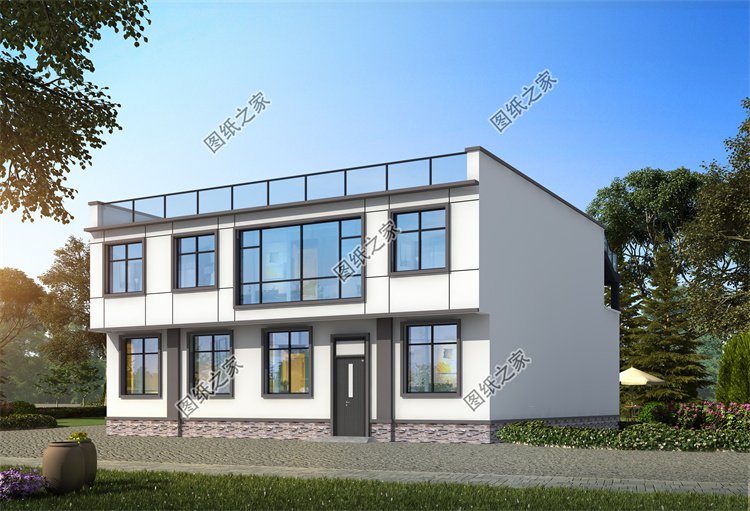 現(xiàn)代風(fēng)二層別墅效果圖設(shè)計(jì)案例