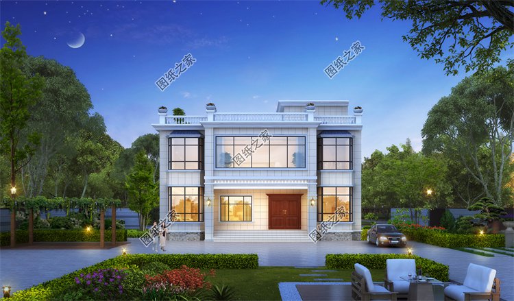 現(xiàn)代風(fēng)二層別墅效果圖設(shè)計(jì)案例