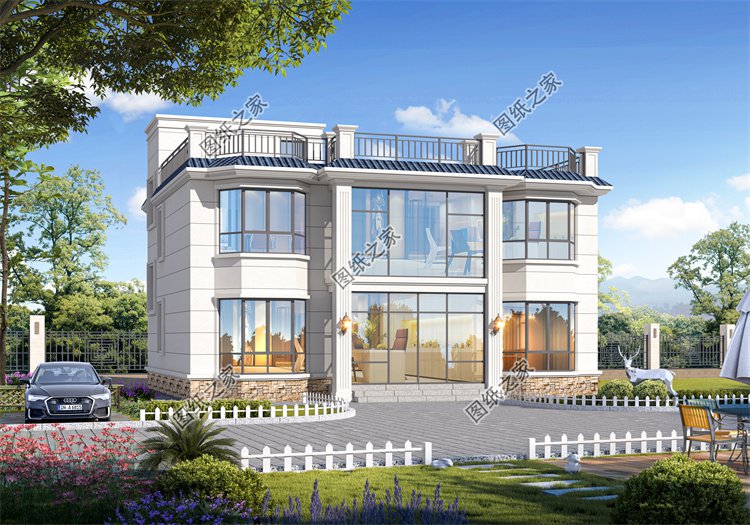 現(xiàn)代風(fēng)二層別墅效果圖設(shè)計(jì)案例