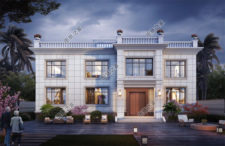 現(xiàn)代風(fēng)二層別墅效果圖設(shè)計(jì)案例