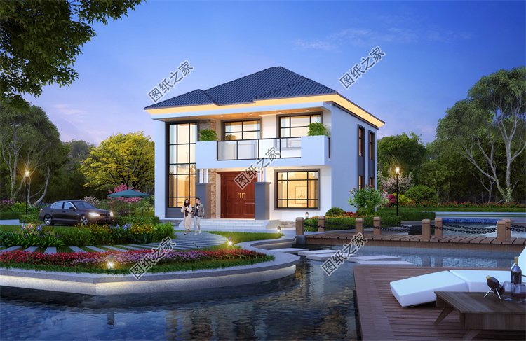 現(xiàn)代風(fēng)二層別墅效果圖設(shè)計(jì)案例