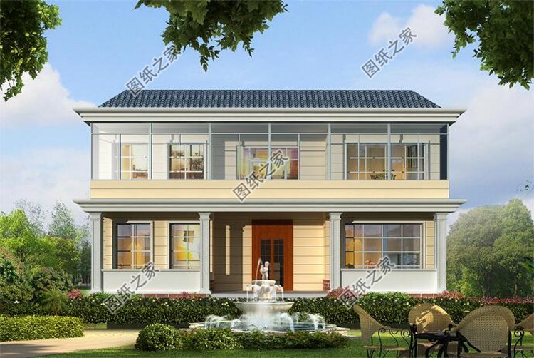 現(xiàn)代風(fēng)二層別墅效果圖設(shè)計(jì)案例