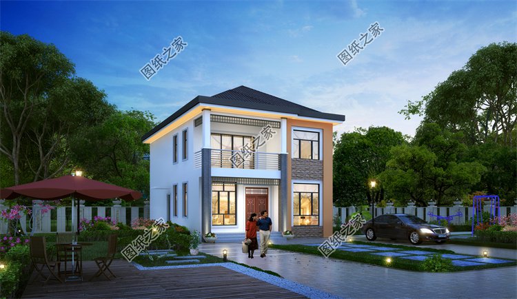 現(xiàn)代風(fēng)二層別墅效果圖設(shè)計(jì)案例