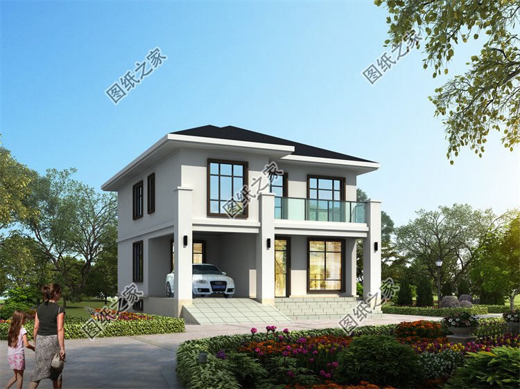 現(xiàn)代風(fēng)二層別墅效果圖設(shè)計(jì)案例