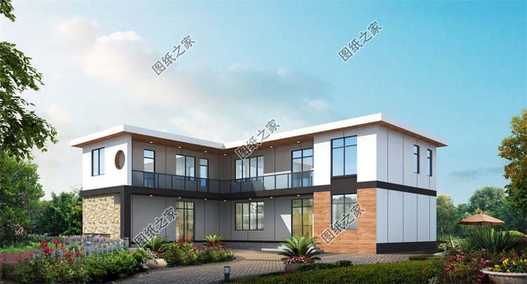 現(xiàn)代風(fēng)二層別墅效果圖設(shè)計(jì)案例