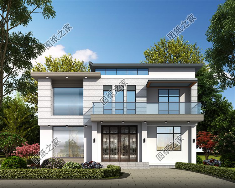 現(xiàn)代風(fēng)二層別墅效果圖設(shè)計(jì)案例