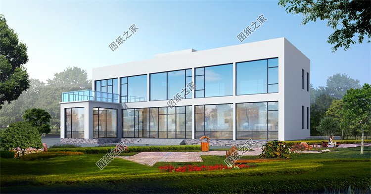 現(xiàn)代風(fēng)二層別墅效果圖設(shè)計(jì)案例