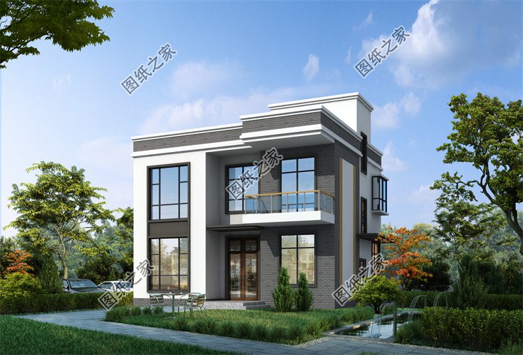 現(xiàn)代風(fēng)二層別墅效果圖設(shè)計(jì)案例