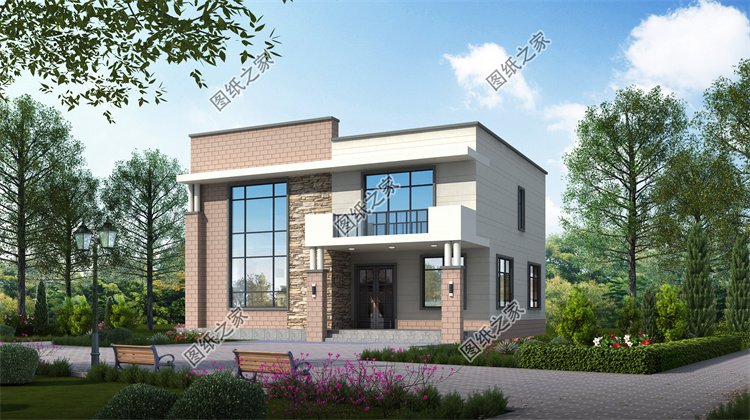 現(xiàn)代風(fēng)二層別墅效果圖設(shè)計(jì)案例