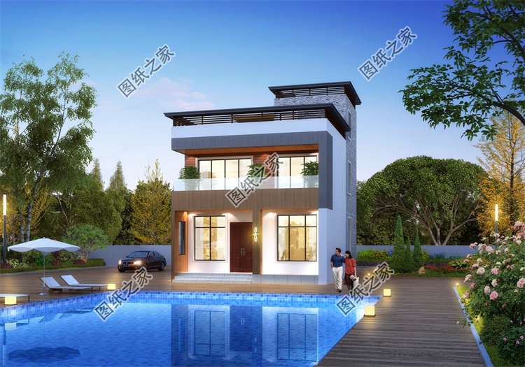 現(xiàn)代風(fēng)二層別墅效果圖設(shè)計(jì)案例