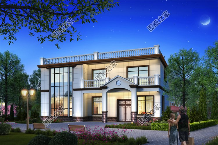 現(xiàn)代風(fēng)二層別墅效果圖設(shè)計(jì)案例