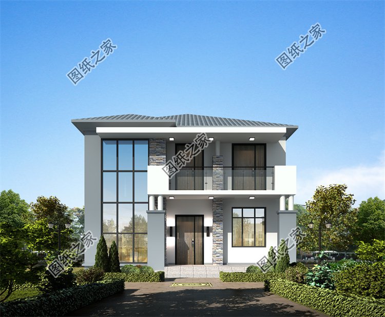 現(xiàn)代風(fēng)二層別墅效果圖設(shè)計(jì)案例