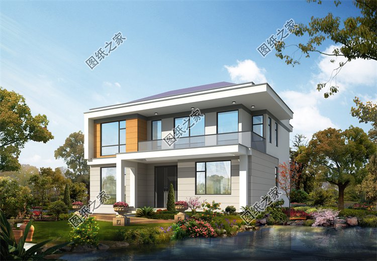 現(xiàn)代風(fēng)二層別墅效果圖設(shè)計(jì)案例