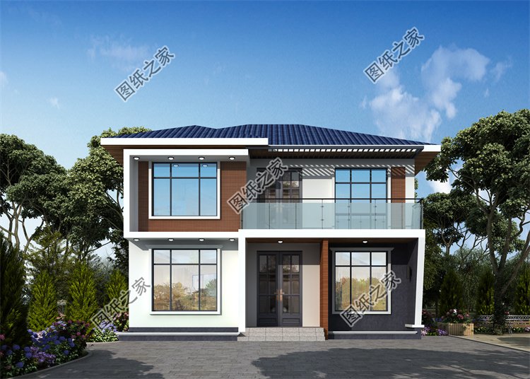 現(xiàn)代風(fēng)二層別墅效果圖設(shè)計(jì)案例