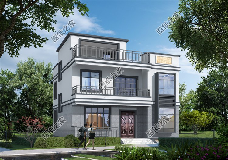 現(xiàn)代風(fēng)二層別墅效果圖設(shè)計(jì)案例