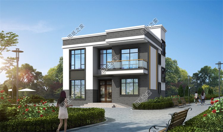 現(xiàn)代風(fēng)二層別墅效果圖設(shè)計(jì)案例