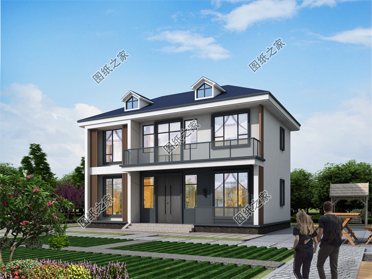 現(xiàn)代風(fēng)二層別墅效果圖設(shè)計(jì)案例