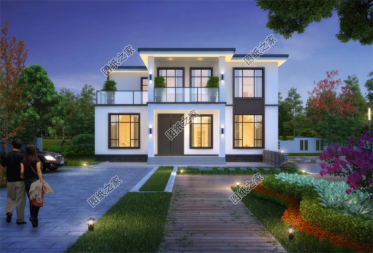 現(xiàn)代風(fēng)二層別墅效果圖設(shè)計(jì)案例