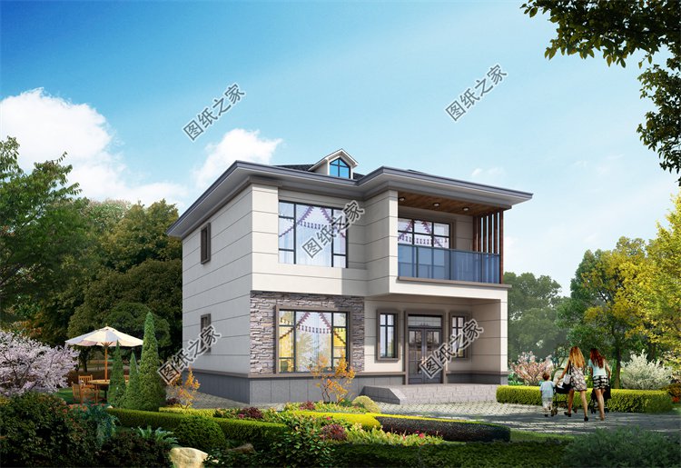 現(xiàn)代風(fēng)二層別墅效果圖設(shè)計(jì)案例