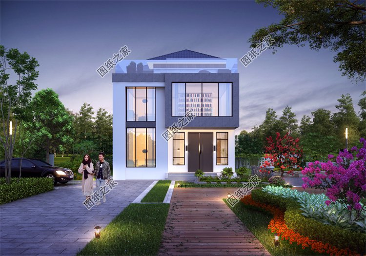 現(xiàn)代風(fēng)二層別墅效果圖設(shè)計(jì)案例