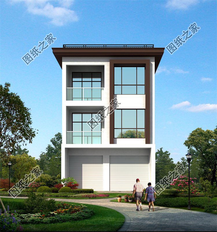 現(xiàn)代風(fēng)三層別墅效果圖設(shè)計(jì)案例