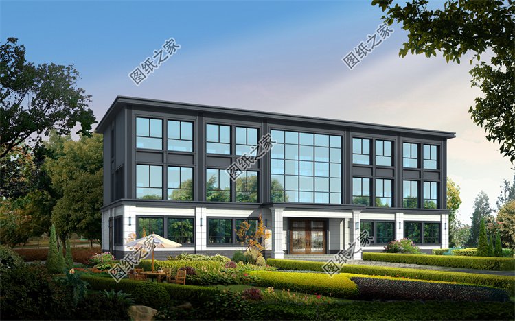 現(xiàn)代風(fēng)三層別墅效果圖設(shè)計(jì)案例