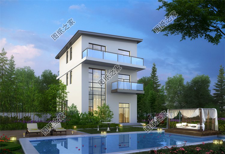 現(xiàn)代風(fēng)三層別墅效果圖設(shè)計(jì)案例