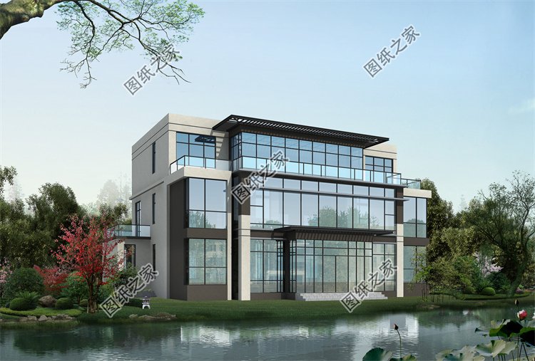 現(xiàn)代風(fēng)三層別墅效果圖設(shè)計(jì)案例