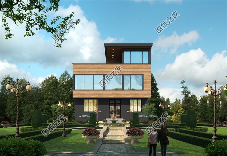 現(xiàn)代風(fēng)三層別墅效果圖設(shè)計(jì)案例