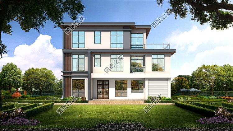 現(xiàn)代風(fēng)三層別墅效果圖設(shè)計(jì)案例