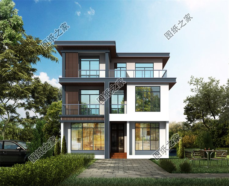 現(xiàn)代風(fēng)三層別墅效果圖設(shè)計(jì)案例