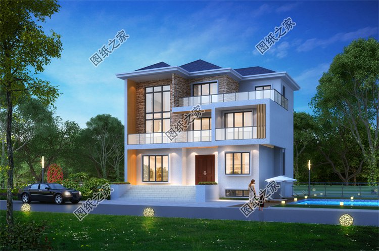 現(xiàn)代風(fēng)三層別墅效果圖設(shè)計(jì)案例