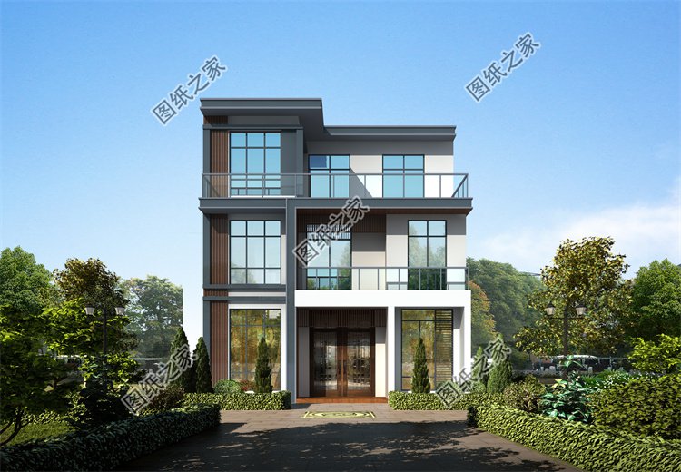 現(xiàn)代風(fēng)三層別墅效果圖設(shè)計(jì)案例