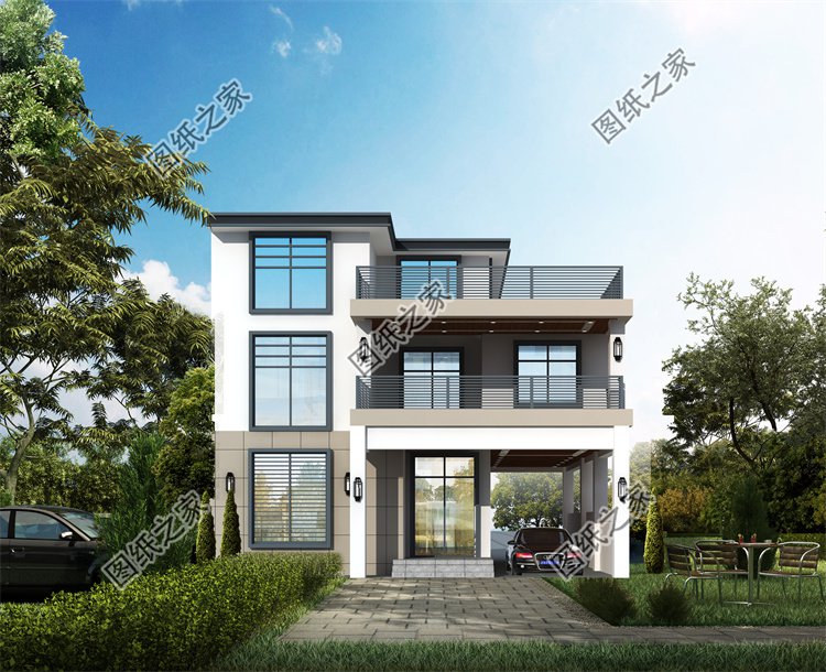 現(xiàn)代風(fēng)三層別墅效果圖設(shè)計(jì)案例