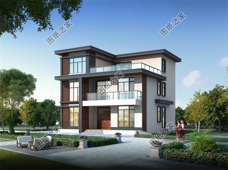 現(xiàn)代風(fēng)三層別墅效果圖設(shè)計(jì)案例