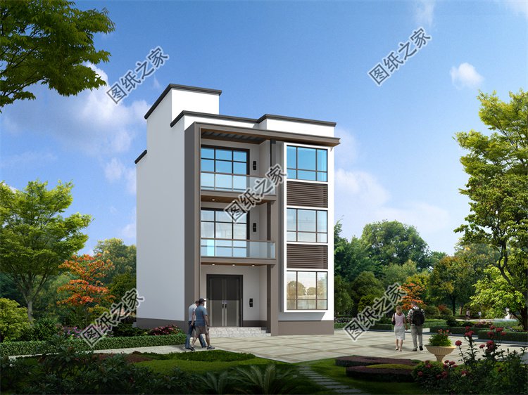 現(xiàn)代風(fēng)三層別墅效果圖設(shè)計(jì)案例