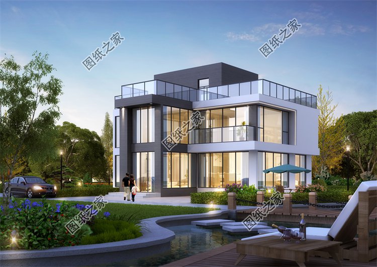 現(xiàn)代風(fēng)三層別墅效果圖設(shè)計(jì)案例