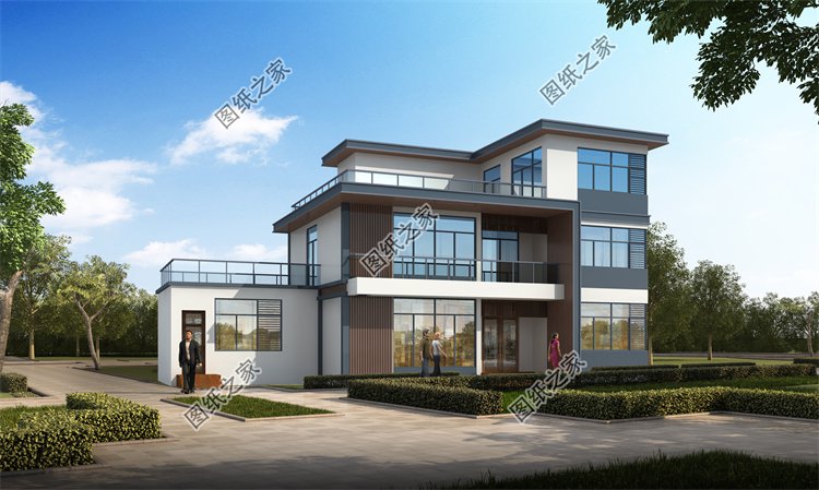 現(xiàn)代風(fēng)三層別墅效果圖設(shè)計(jì)案例