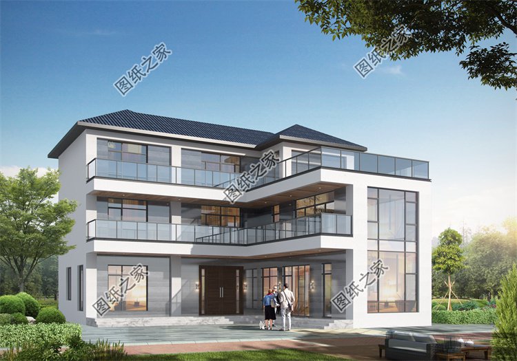 現(xiàn)代風(fēng)三層別墅效果圖設(shè)計(jì)案例
