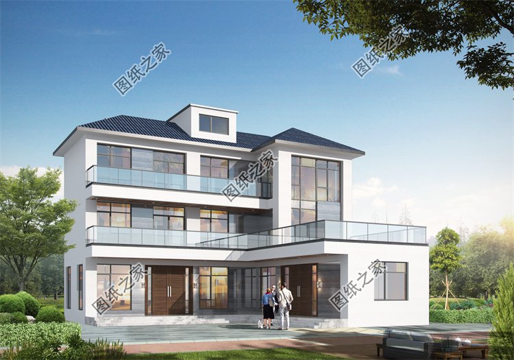 現(xiàn)代風(fēng)三層別墅效果圖設(shè)計(jì)案例