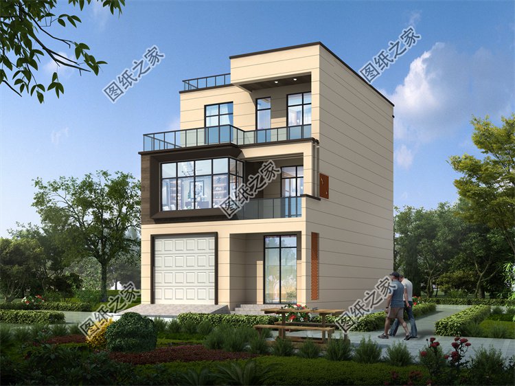 現(xiàn)代風(fēng)三層別墅效果圖設(shè)計(jì)案例