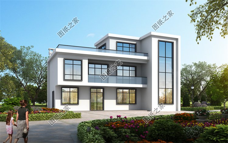 現(xiàn)代風(fēng)三層別墅效果圖設(shè)計(jì)案例