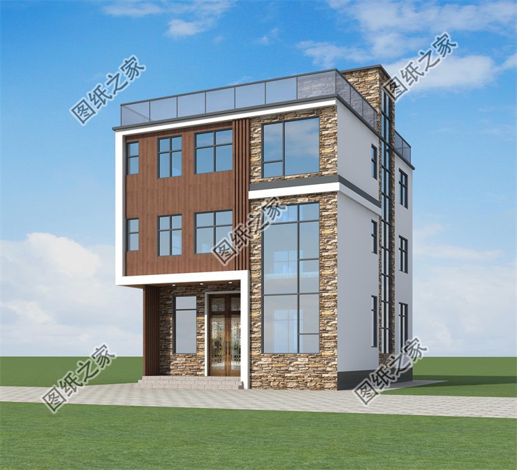 現(xiàn)代風(fēng)三層別墅效果圖設(shè)計(jì)案例